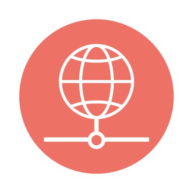 küresel tarayıcı küresi izole simgesi