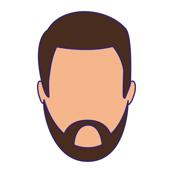 Avatar hombre con la barba icono — Archivo Imágenes Vectoriales
