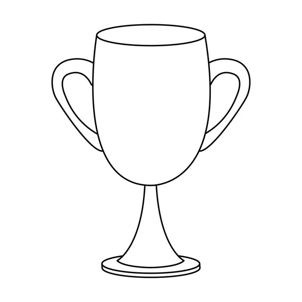 Ikona pucharu trofeum, płaska konstrukcja — Wektor stockowy
