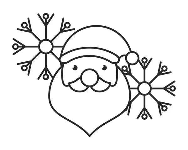Веселий різдвяний персонаж Санти Клауса — стоковий вектор