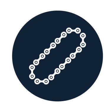 araba zinciri montaj parçası düz simgesi