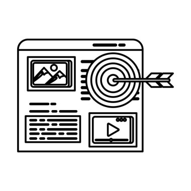 Hedef oklu web sayfası penceresini şablon yap