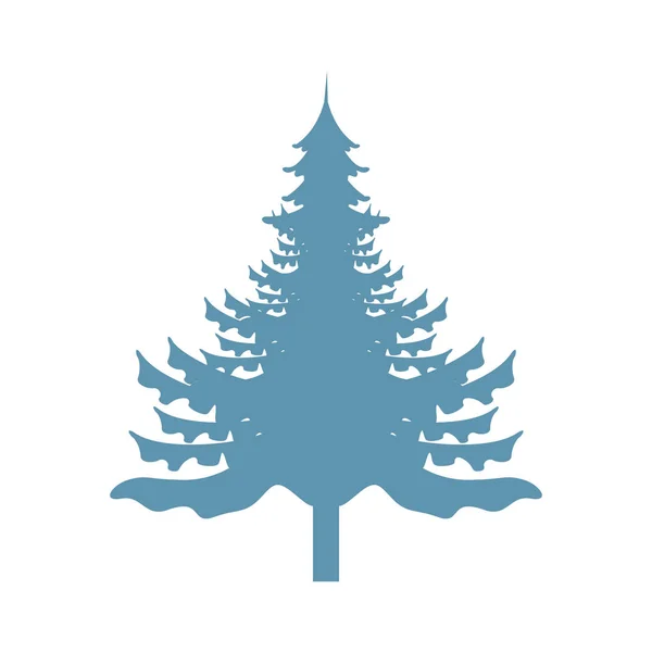 松の木の植物のアイコン — ストックベクタ