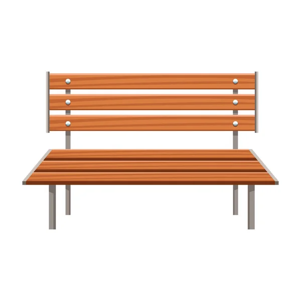 Иконка скамейки, плоский дизайн — стоковый вектор