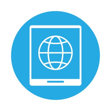 kürenin tarayıcısı olan tablet aygıtı