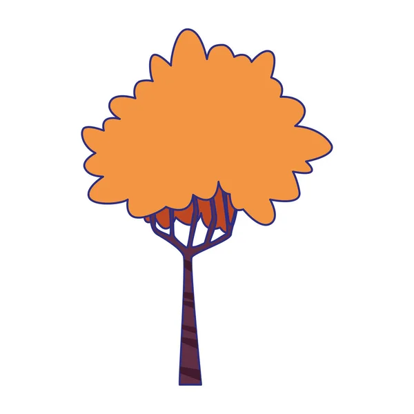 Icono del árbol de otoño, diseño colorido — Vector de stock