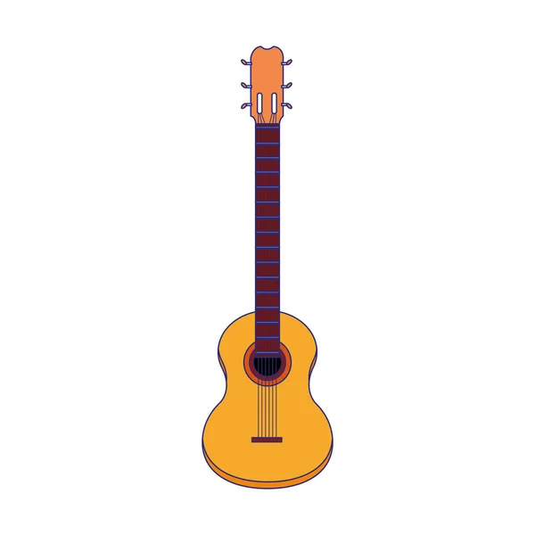 Isolerad gitarr instrument vektor design — Stock vektor