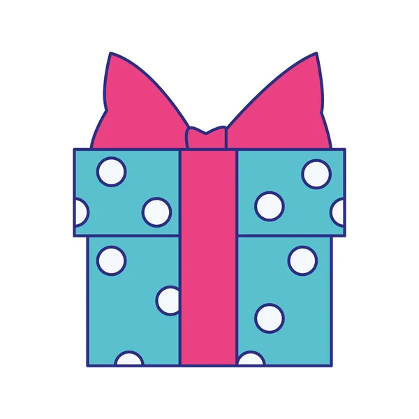 Nokta dizaynlı hediye kutusu — Stok Vektör
