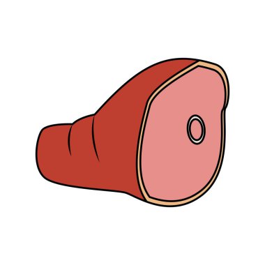 jambon bacak simgesi, renkli tasarım