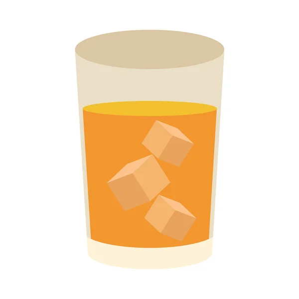 Bière en verre icône isolée — Image vectorielle