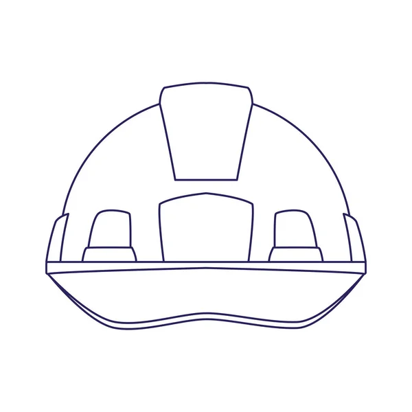 Safety helmet icon, flat design — Stock Vector
