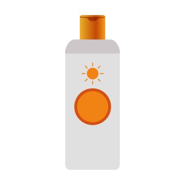 Güneş kremi simgesi, renkli tasarım