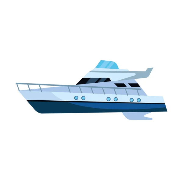 Modern kryssningsfartyg ikon, platt design — Stock vektor