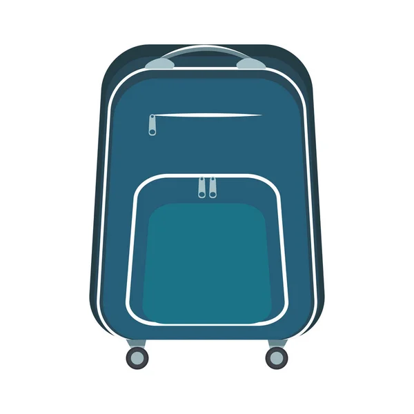 Imagen del icono de la mochila, diseño plano — Vector de stock