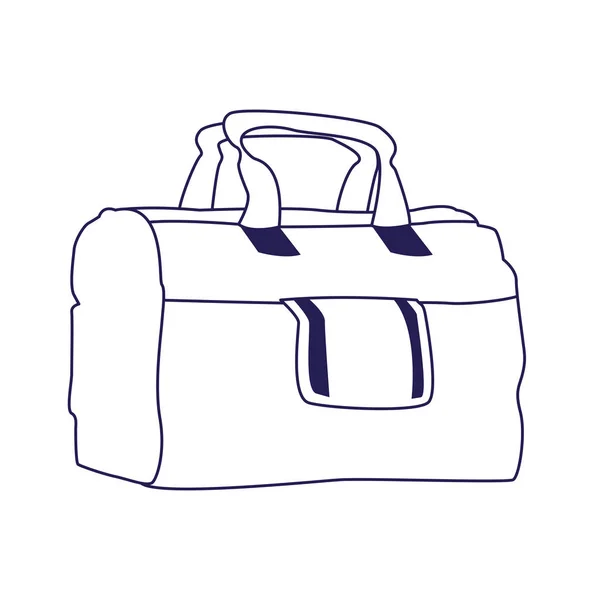 Gym bag icon, flat design — ストックベクタ