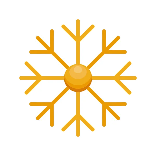 Feliz Navidad copo de nieve icono decorativo — Archivo Imágenes Vectoriales