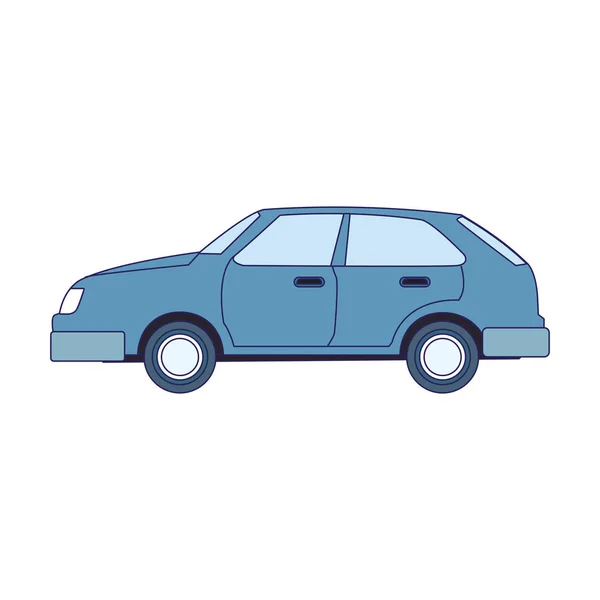 Ícone de carro hatchback, design plano — Vetor de Stock
