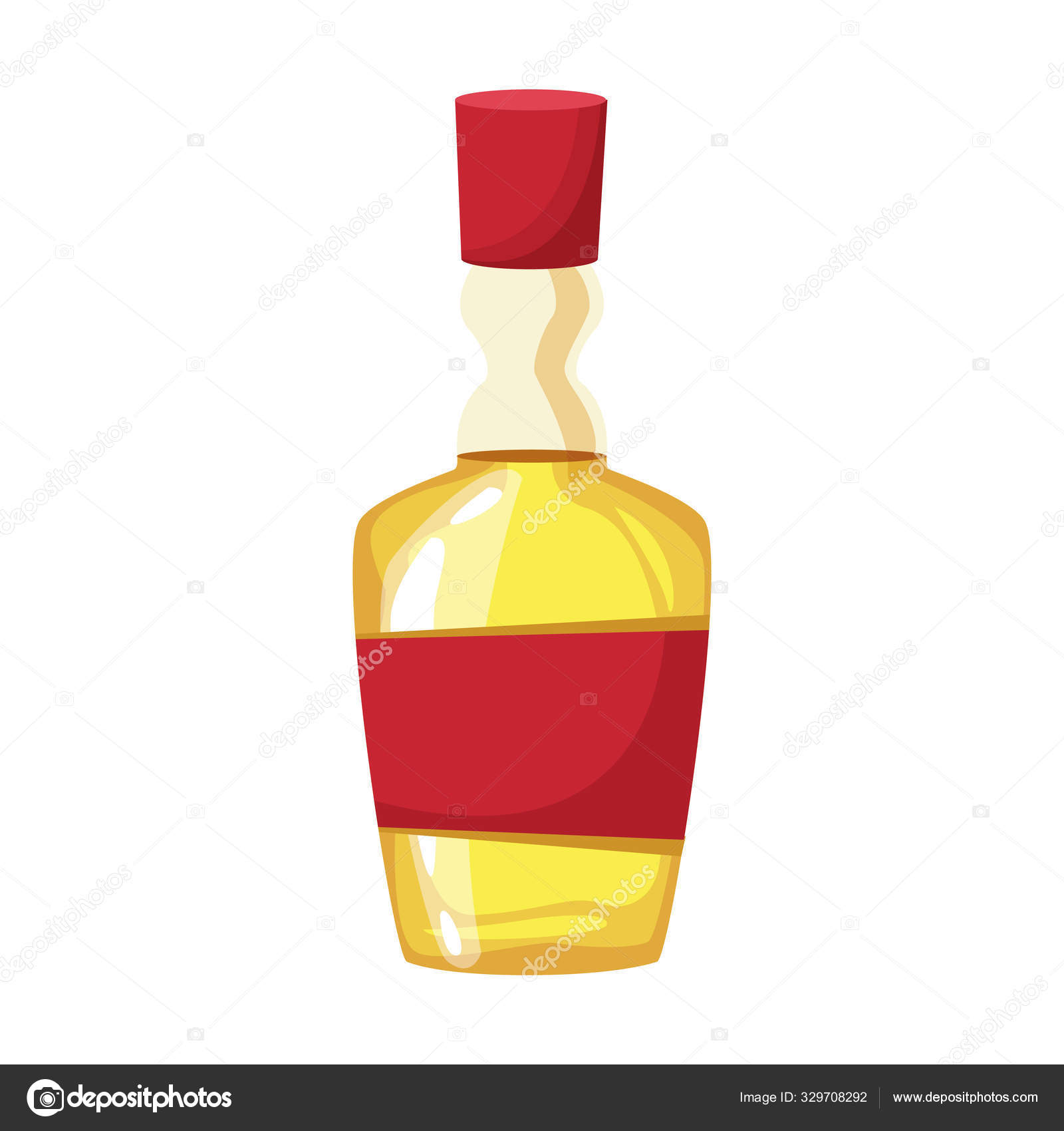 Isolated tequila bottle vector design Stock Illustration by ©jemastock