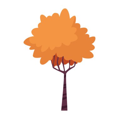 sonbahar ağaç simgesi, renkli tasarım