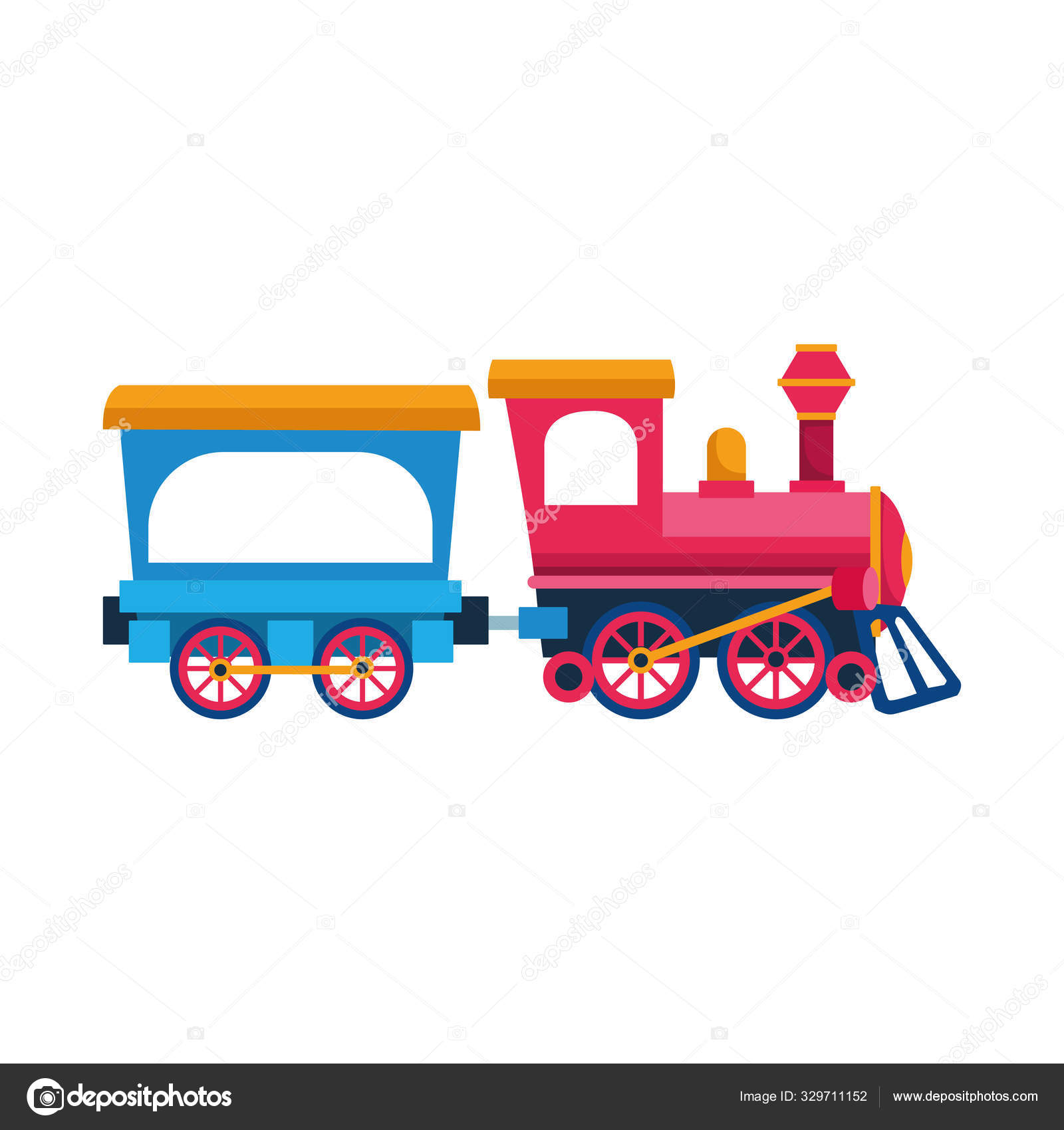 Icono de vagón de tren suburbano, diseño plano Vector de stock #329711152 de  ©jemastock, image size:1600x1700