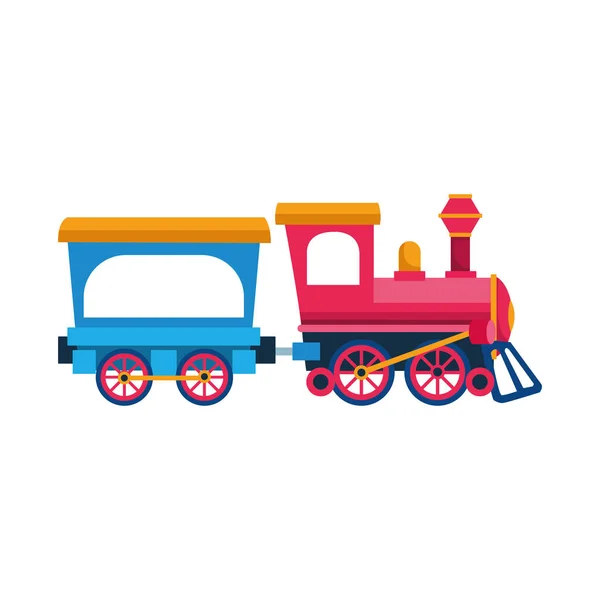 Suburban train wagon icon, flat design — Stock Vector