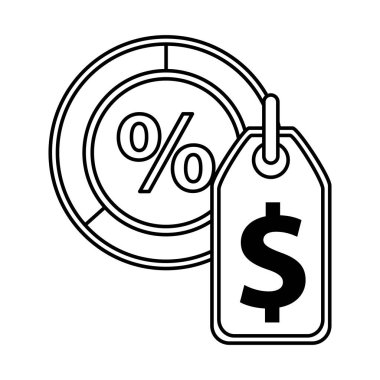 dolar para sembollü ticari etiket