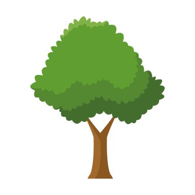 ağaç simgesi resmi, renkli tasarım