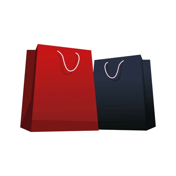 Icono de bolsas de compras, diseño colorido — Vector de stock