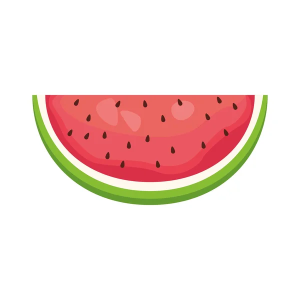 Ícone de fruta melancia, design colorido — Vetor de Stock