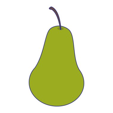 armut meyve simgesi, düz tasarım