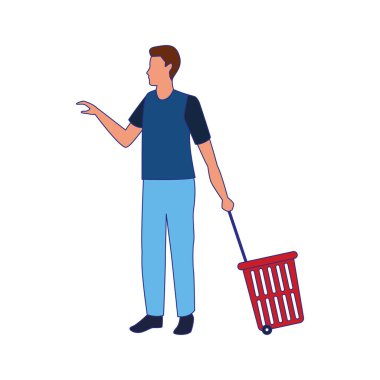 Rolling Shopping Sepetli Avatar Adam