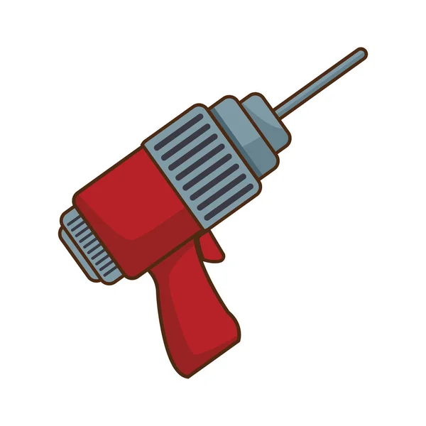 Icono de la herramienta de perforación, diseño colorido — Archivo Imágenes Vectoriales