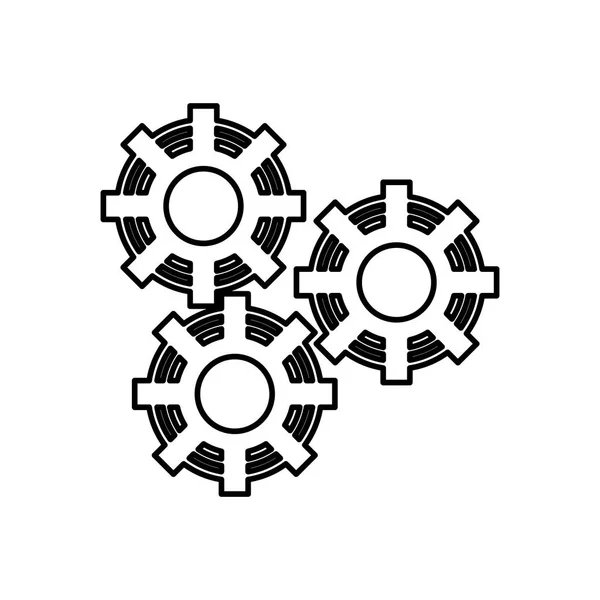 Getriebeeinstellungen isoliertes Symbol — Stockvektor