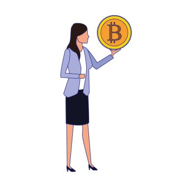 İş kadını avatar vektör tasarımı