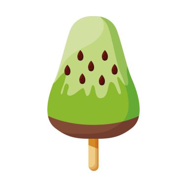 kivi buz lolipop ikonu, renkli tasarım