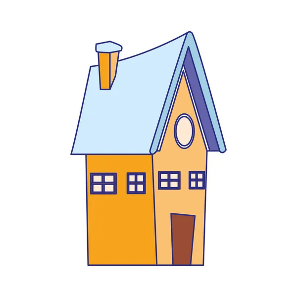 Cartoon House Ikone, flaches Design — Stockvektor