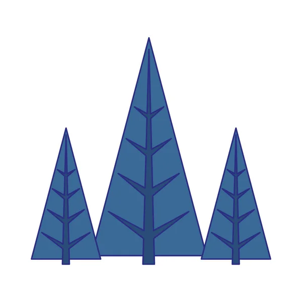 Abstracte bomen icoon, kleurrijk ontwerp — Stockvector