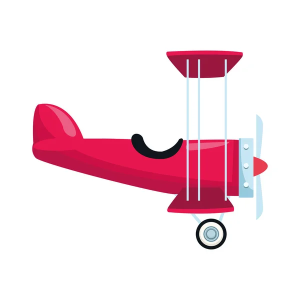 Icône de l'avion léger, design plat — Image vectorielle
