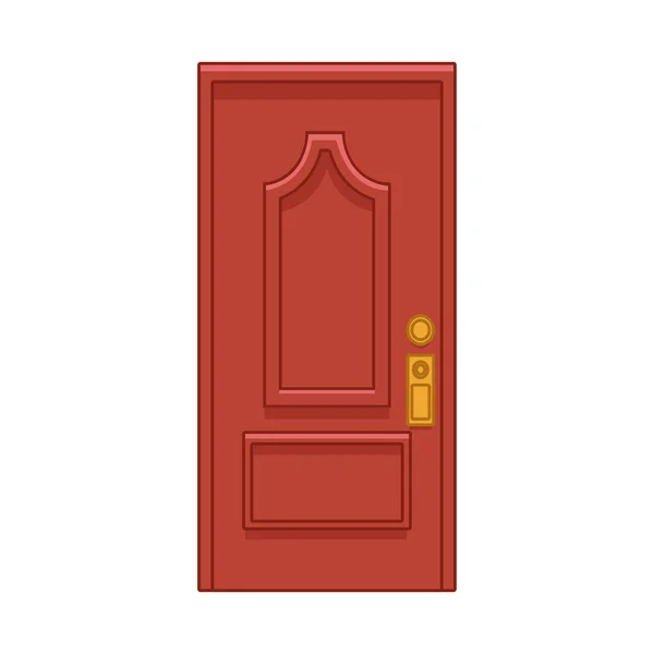 House door icon, flat design — Stock Vector