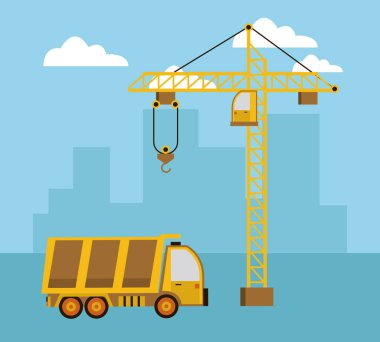 İnşaat alanının altında.