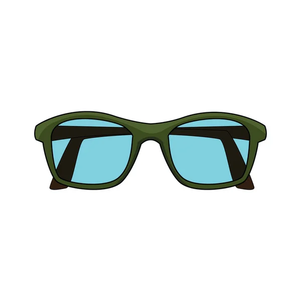 Szemüveg kiegészítő ikon, lapos kialakítás — Stock Vector