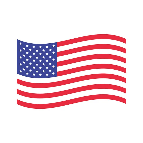 United states of america flag icon — Stock Vector