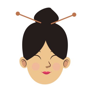 Doğulu saç stili ikonu olan kadın