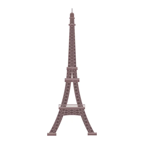 Eiffel tower icon, flat design — 스톡 벡터