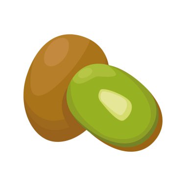 kivi meyve simgesi, renkli tasarım