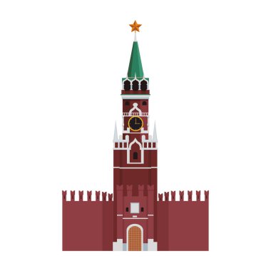 Rus kremlin simgesi, düz tasarım