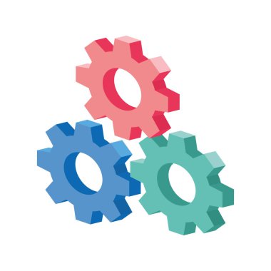 dişli tekerlek simgesi, düz dizayn