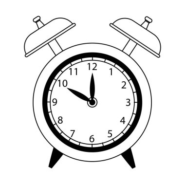 Alarm saat simgesi, düz dizayn