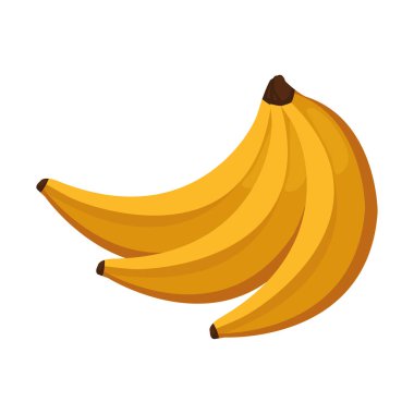 muz meyve ikonu, renkli tasarım