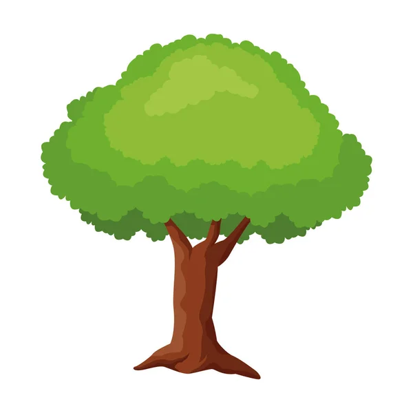 Icône de l'arbre, design plat — Image vectorielle